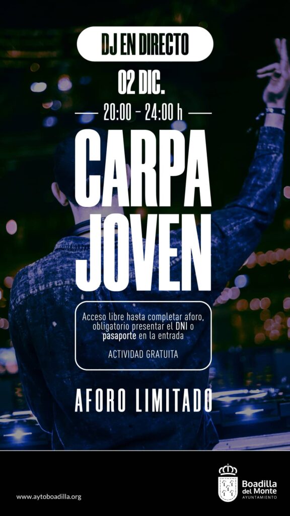 CARPA JOVEN – MÚSICA DJ EN DIRECTO. RECINTO FERIAL